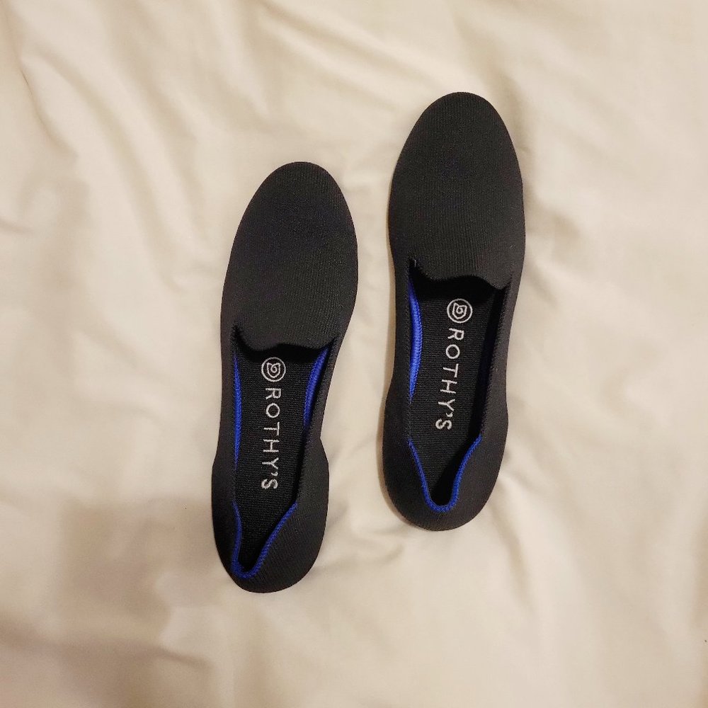 Black Rothy's Loafers- perfect condition